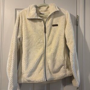 Women's Colombia Cream Fleece Jacket size XL